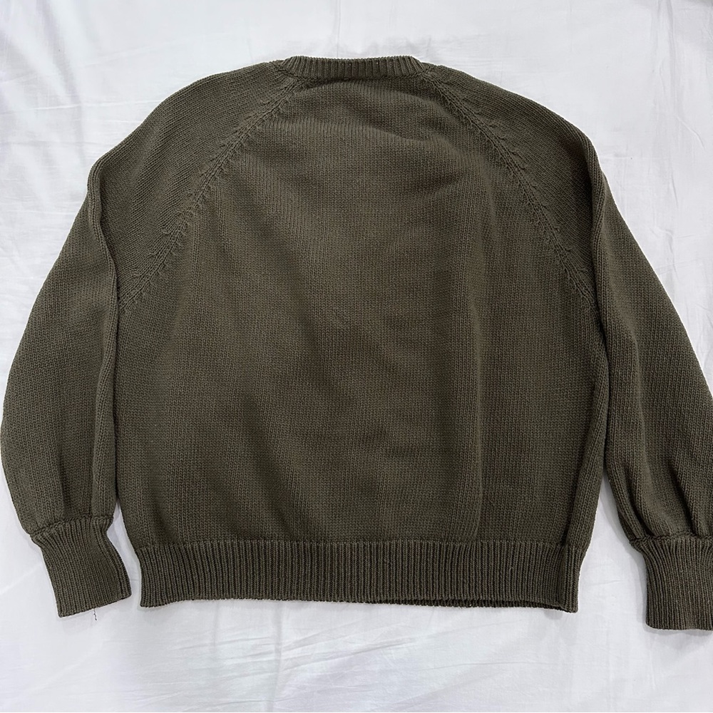 Elegant Olive Green Women's Top - Picture 5 of 5